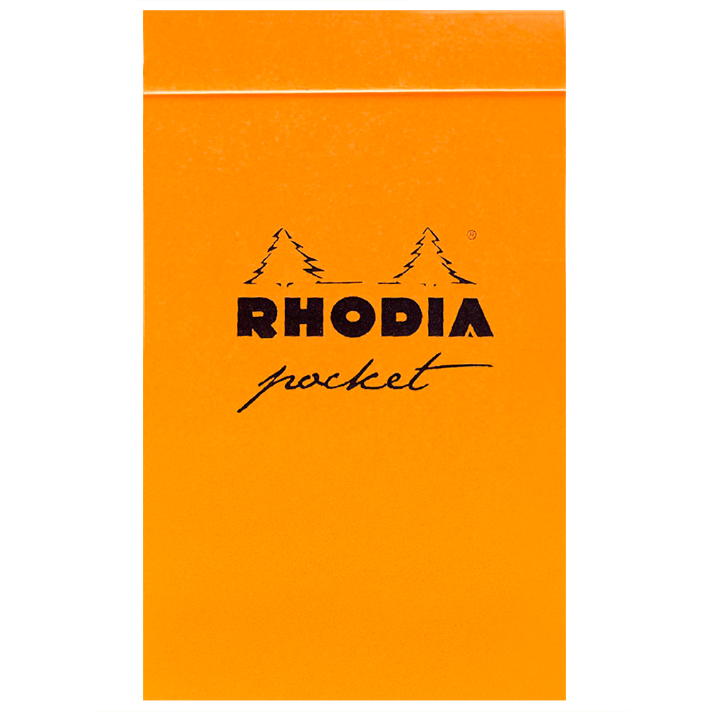 Bloco Rhodia Pocket 7,5x12cm Capa Laranja